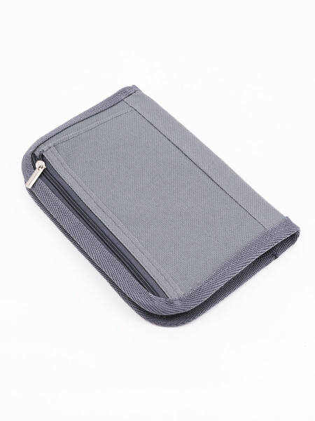 ORGANIZADOR DE DOCUMENTOS DE VIAJE GRIS (V)