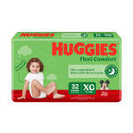 HUGGIES FLEXI CONFORT JUMBO XG 32 UN única