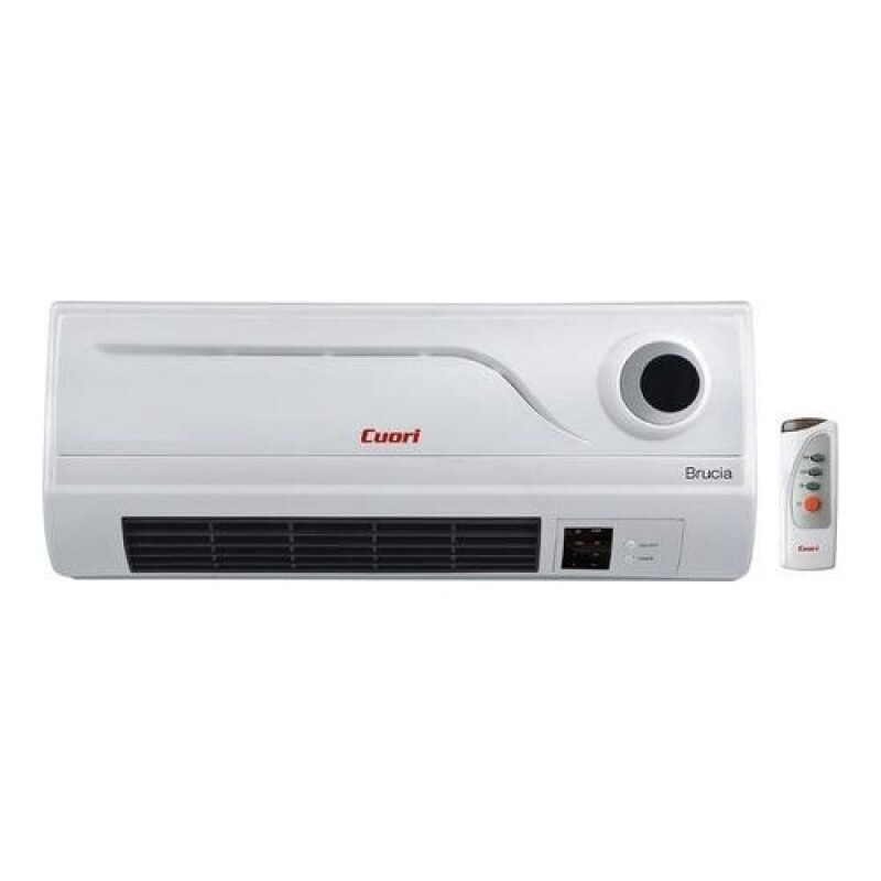 Convector de pared Cuori Brucia 2000W con control remoto Gris