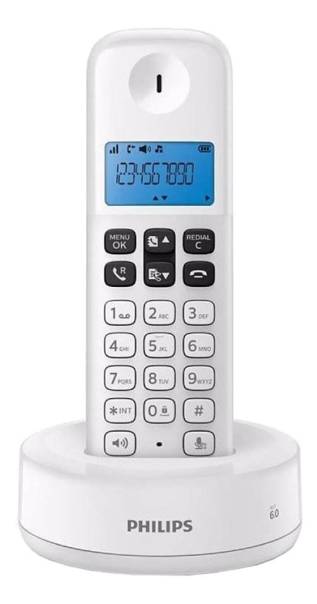 Teléfono Inalámbrico Philips Blanco D1311W/77 