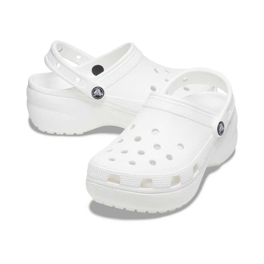 Classic Platform Clog - Mujer White