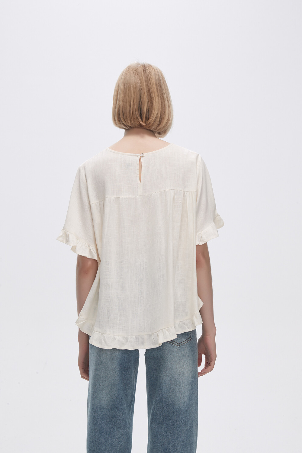 Blusa Abbas Marfil / Off White