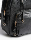 Mochilas Urbanas Mochila Efecto Croco Negro - Negro