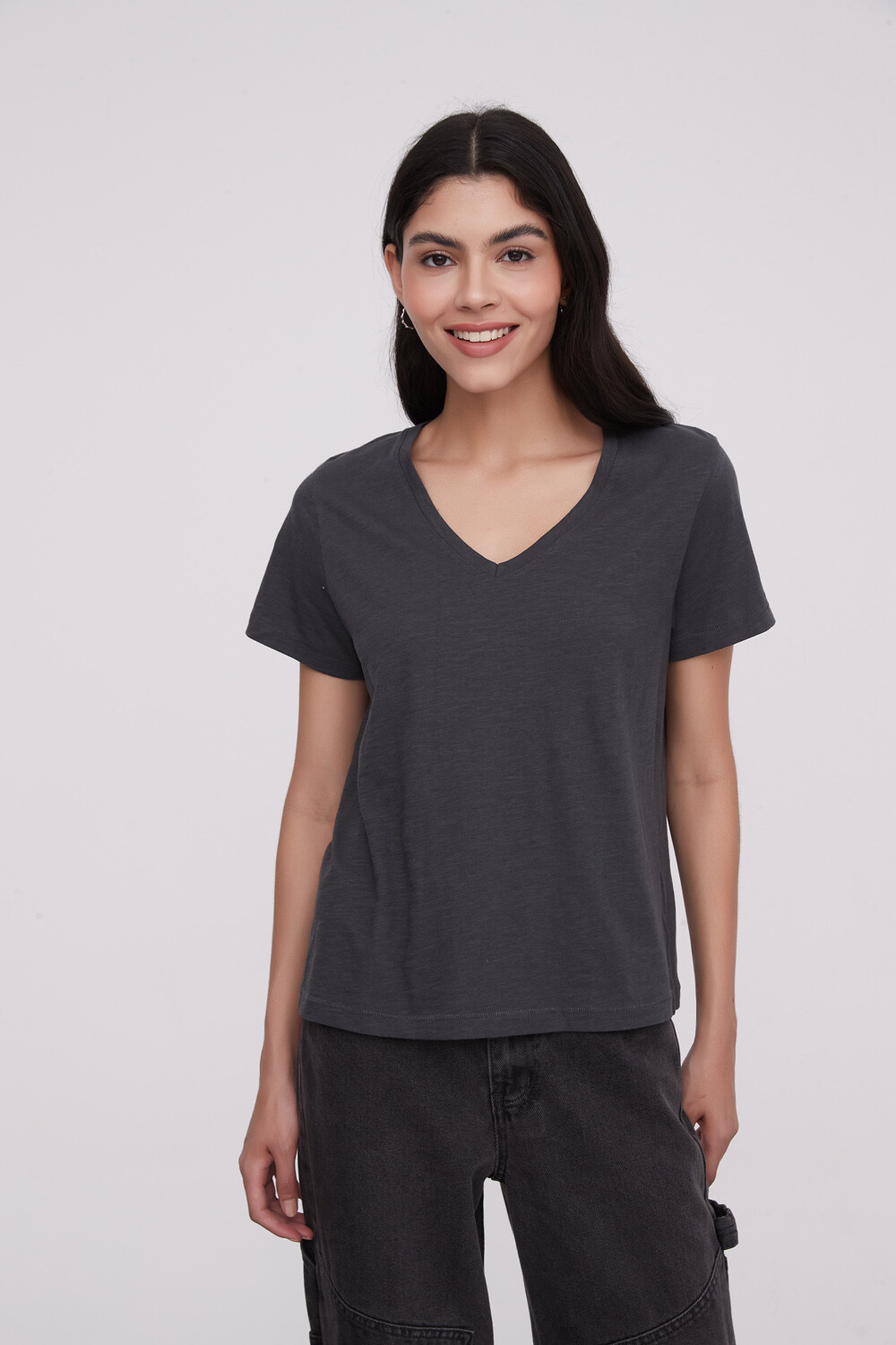 Remera Blumi Gris Topo