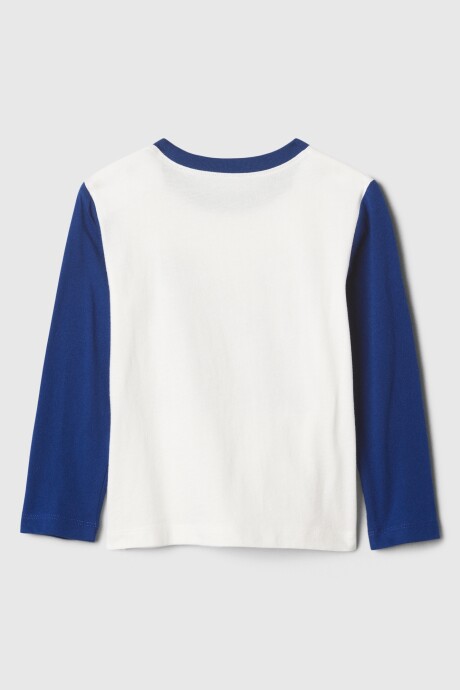 Remera Gráfico Manga Larga Toddler Niño New Off White