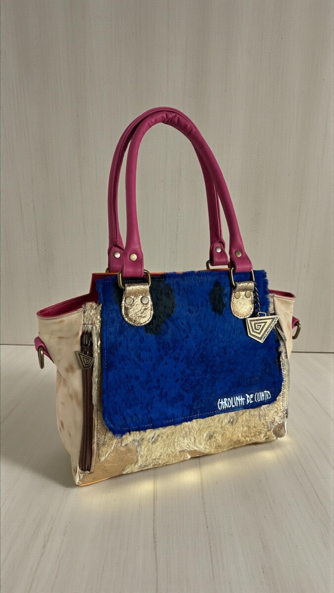 Cartera Mila Línea Dubai Azul Multicolor 