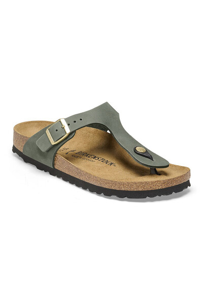 Sandalia Gizeh Nubuck Leather - Regular Verde