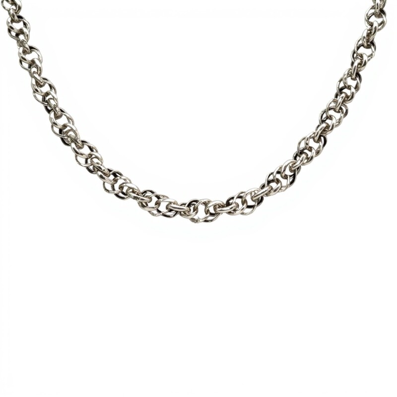 Cadena tourbillon doble - Plata 925 - Sin Piedra - CD3420 sinpiedra