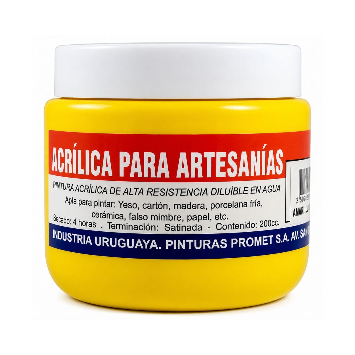 PINTURA ACRILICA ARTISTICA 200ML Amarillo
