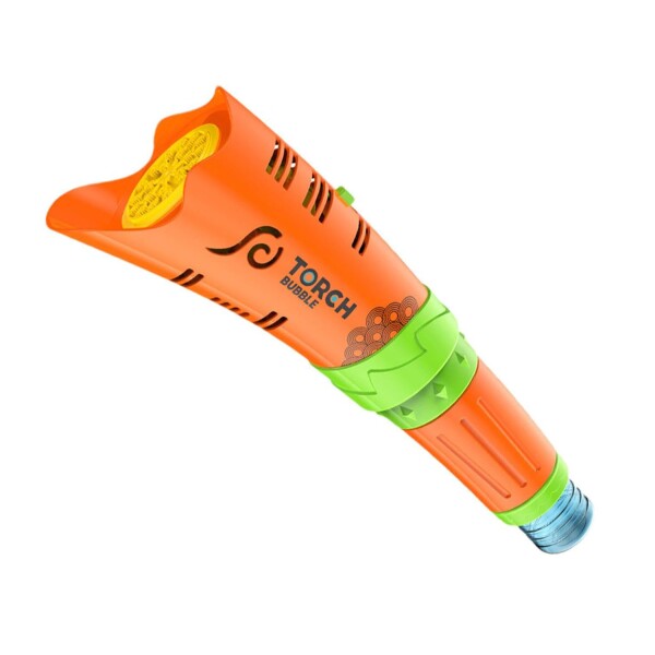 Antorcha Burbujero Infantil Niños Tiktok Electrico Recargabl Variante Color Naranja