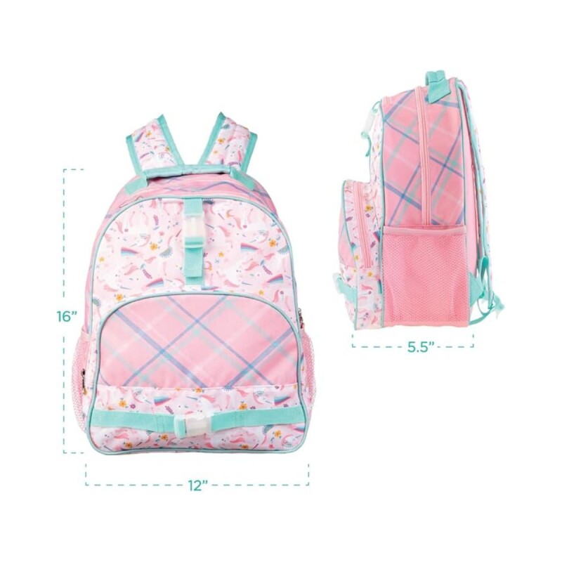 MOCHI.G.SJ Mochila Escolar Grande 48cmx16cmx40cm Stephen Joseph - Unicornio Rosa