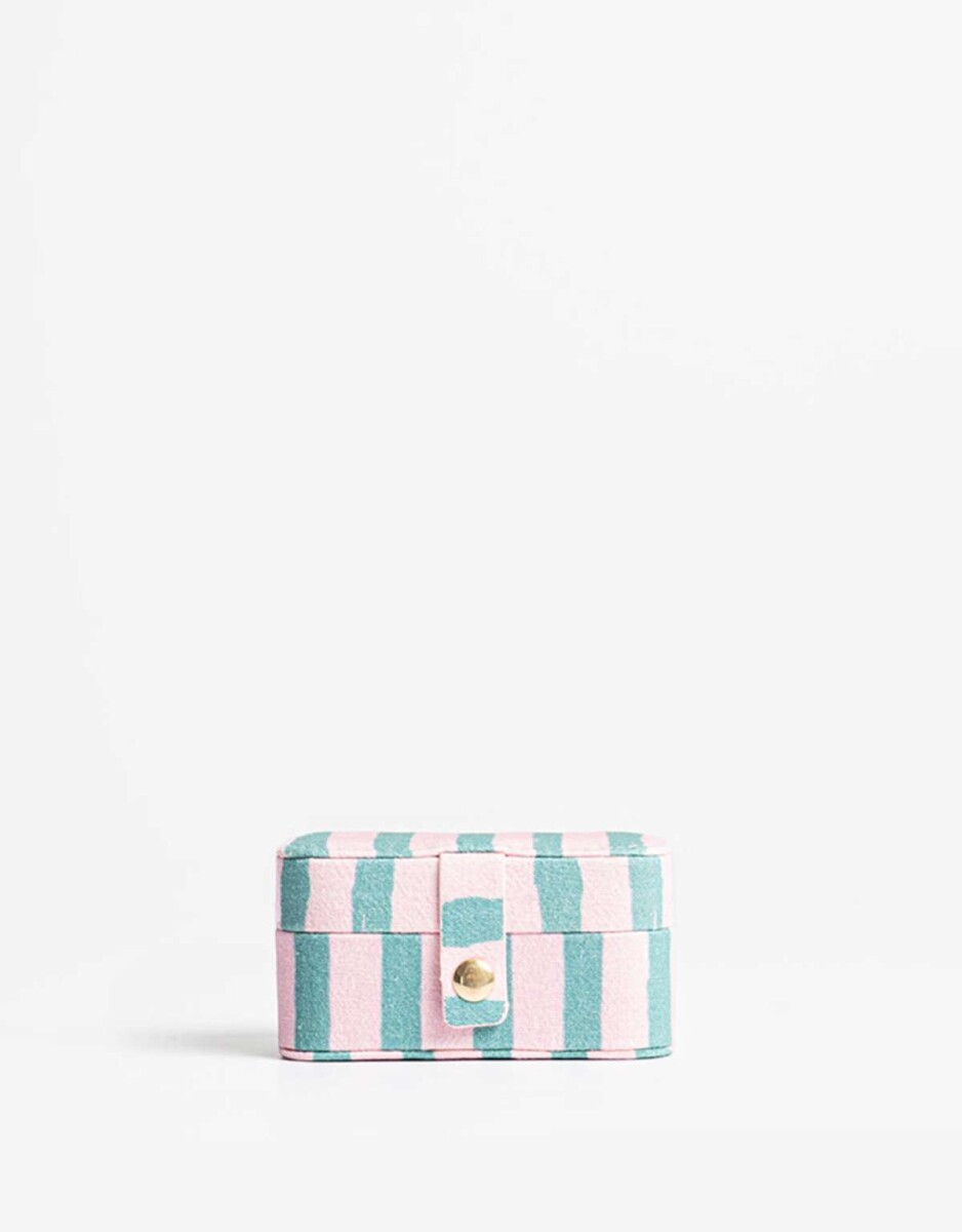 Organizador De Bijou Flores - Estampado Rayas 