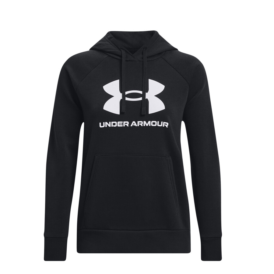 Canguro de Mujer Under Armour Logo Rival Fleece Negro