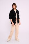 Campera de jean Negro