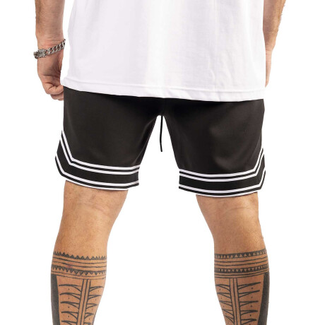 Bermuda de Hombre Tiffosi Sport Negro - Blanco