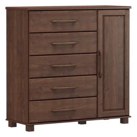 Comoda 5 Cajones 1 Puerta Ouro 2251 Cafe Comoda 5 Cajones 1 Puerta Ouro 2251 Cafe