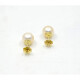 10 mm Caravanas En Oro 18K Y Perlas De Cultivo 10 mm Caravanas En Oro 18K Y Perlas De Cultivo