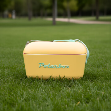 Conservadora Hielera Vintage 20L Litros Latas Hielo Polarbox Color Amarillo