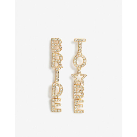 Aros Colgantes Largos Bride To Be Cristal