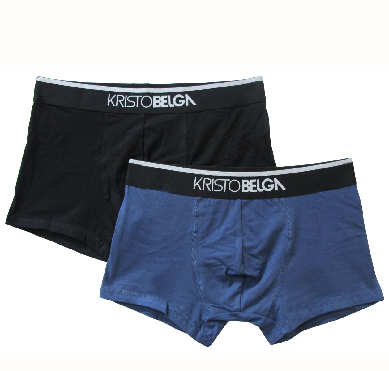 Boxer de Hombre KristoBelga BOXER Pack X 2 - Negro - Azul 