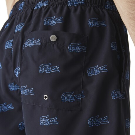 SHORT LACOSTE PRINT DE CRO ABY SWIMMWEAR Blue