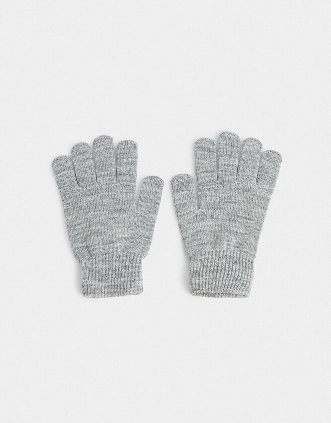 Guantes Varios Clasico Guantes Tejidos - Gris Claro