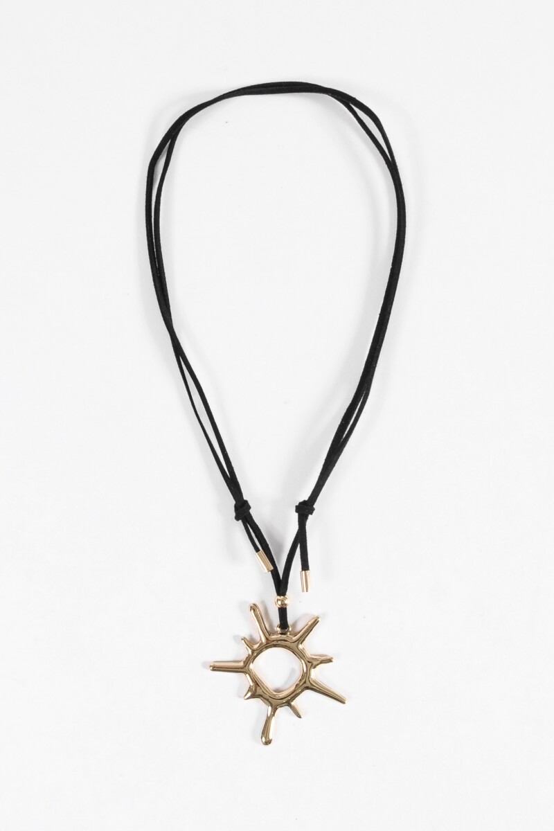Collar cordón dije sol gotic dorado