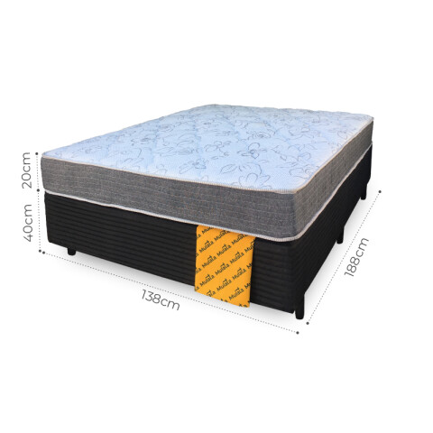 Sommier MEGA SUEÑOS - 2 Plazas - Reversible - 100% Espuma -138x188x20 cm - 130 Kg Sommier MEGA SUEÑOS - 2 Plazas - Reversible - 100% Espuma -138x188x20 cm - 130 Kg