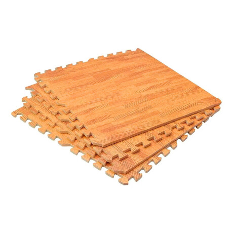 Set X20 Tatami Alfombra Piso Encastre Simil Madera Clara