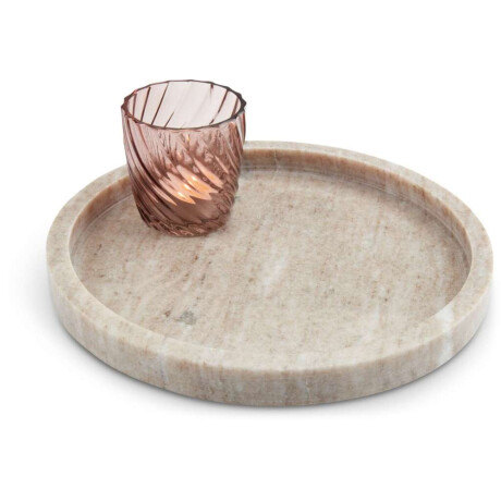 Bandeja Decorativa Valdemar Ø25Cm Marmol