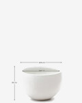 Macetero Grau de cemento blanco Ø 56 cm Macetero Grau de cemento blanco Ø 56 cm