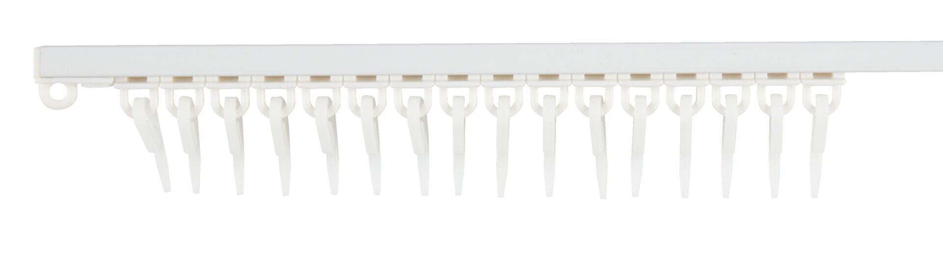 Riel cortina aluminio FIXI 125cm blanco 