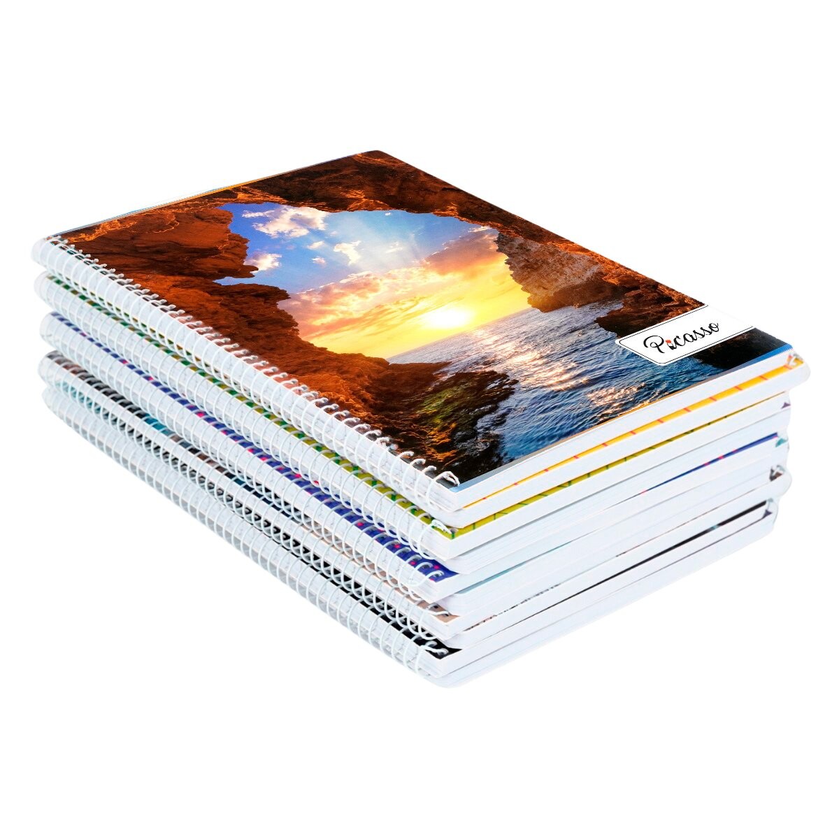 Pack de 10 cuadernolas Picasso tapa dura 96 hojas 