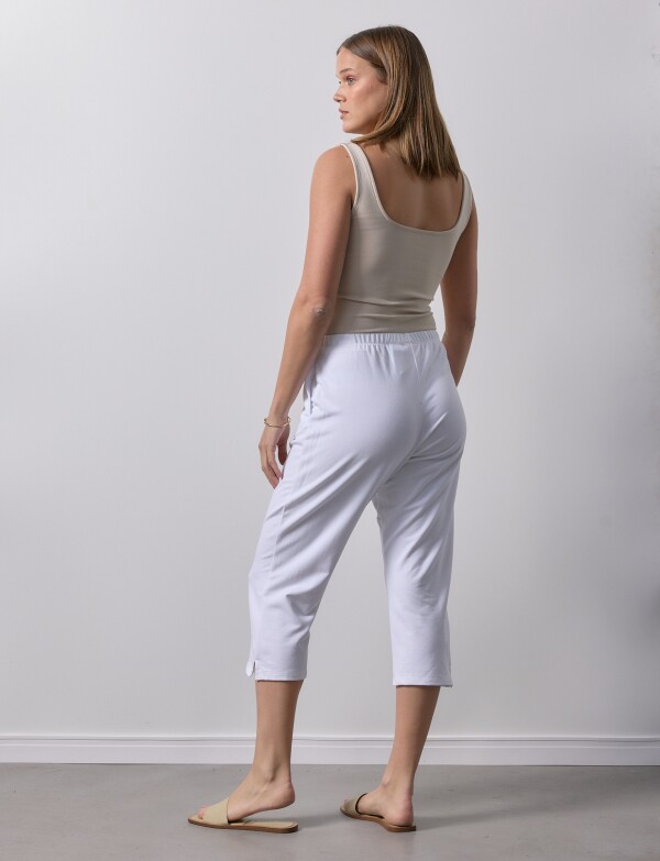 Capri Yoga Algodon BLANCO