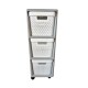Cajonera Plástico Estantería 3 Cajones Almacenamiento Con Ruedas Cajonera Plástico Estantería 3 Cajones Almacenamiento Con Ruedas