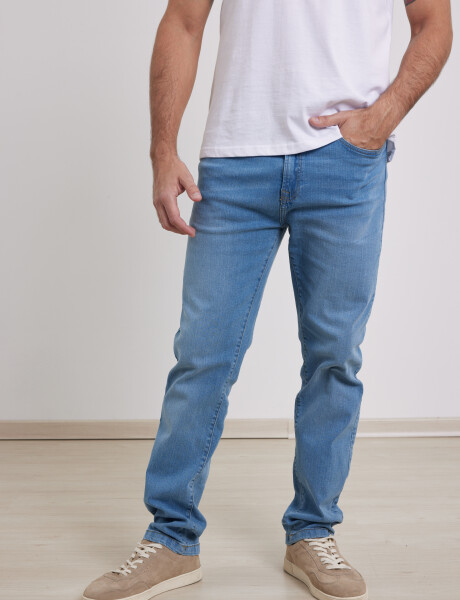 Pantalon Jean Slim Fit Harry Celeste