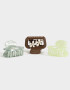 Broches Sets Set por 3 Set De Broches - Combinacion Tricolor