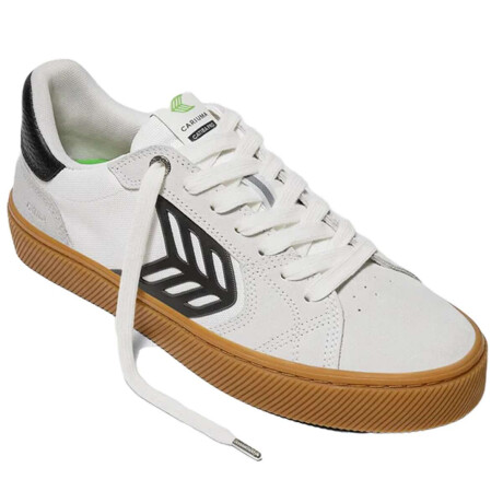 Championes Cariuma Catiba Pro 2.0 Suede Gum Smoke Cordura Blanco