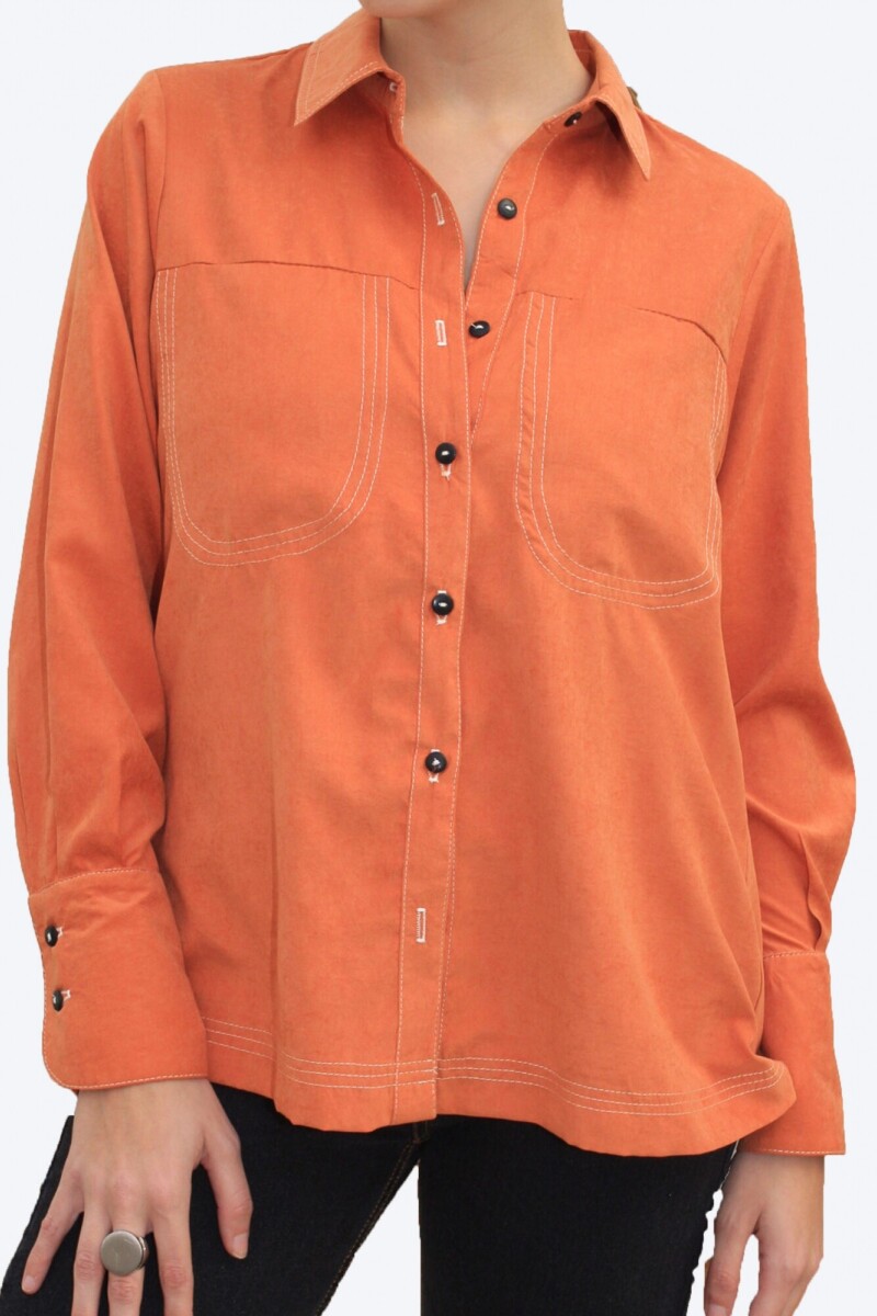 Camisa Pacífico Cupró Naranja