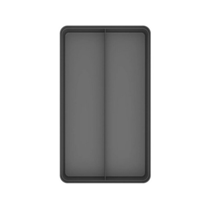 Organizador de cajones 2 secciones Gris Oscuro