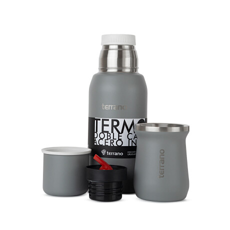 Set Acero 750ml + Mate Tradicional Gris