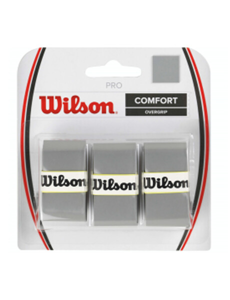 Overgrip para raqueta de Tenis Wilson Comfort Pro x3 unidades Plateado