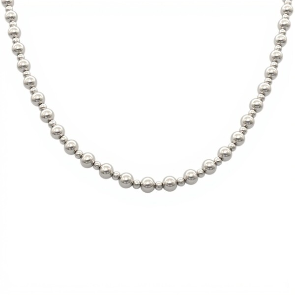 Cadena Bolas - Plata 925 - Sin Piedra - CD3264 sinpiedra