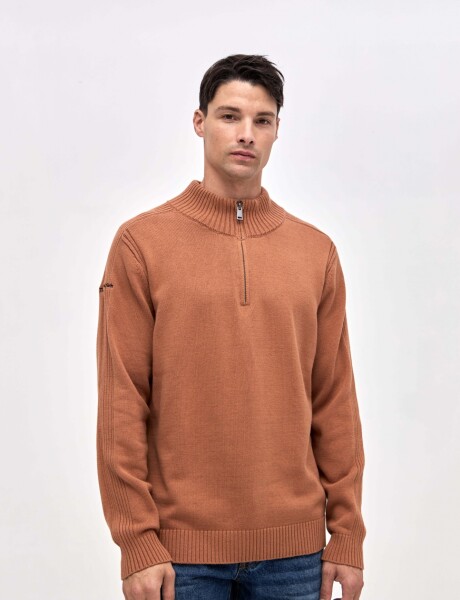 Buzo punto Folie Marrón
