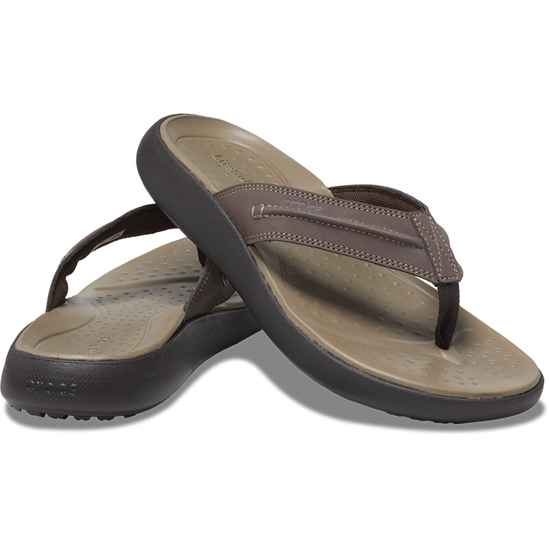 Ojotas Crocs Yukon Vista II Lr Flip Marrón