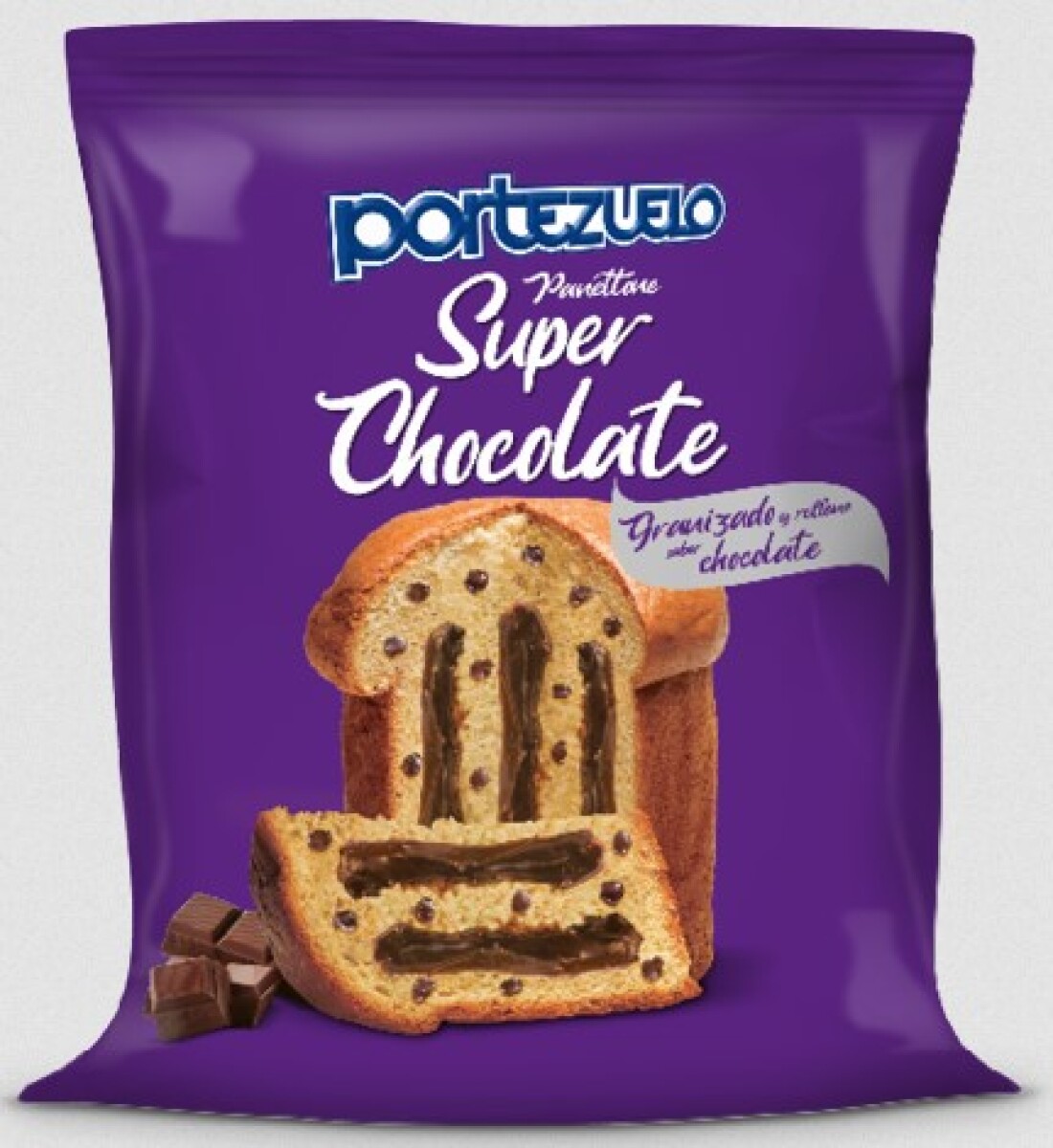 PAN DULCE PORTEZUELO RELL 450G SUPER CHOCOLATE 