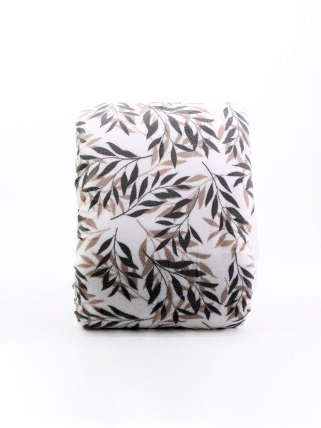 MANTA SHERPA PRINT 2 PLAZAS GRIS