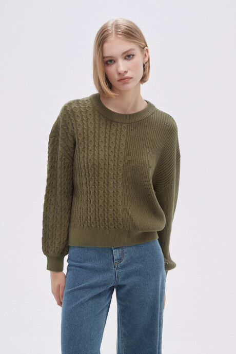 Sweater Ritmo Verde Oliva