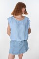 Blusa Aster Celeste