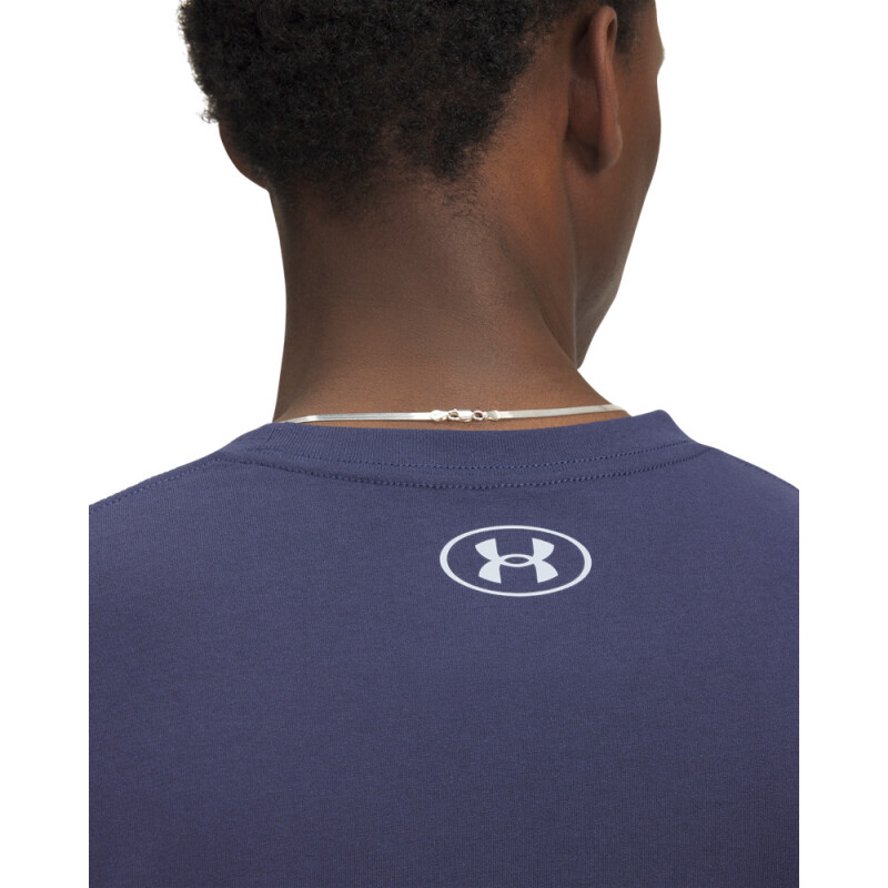 UA ABC CAMO BOXED LOGO SS-BLU BLU-403